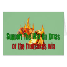Terrorist Fruitcake Greeting Card
