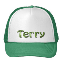TERRY Name Branded Personalised Gift Hat