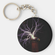 Tesla coil arcing keychains