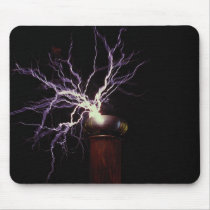 Tesla coil arcing mousepads