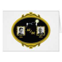 Tesla Edison Photo Card