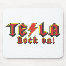 Tesla rock on! mousepad