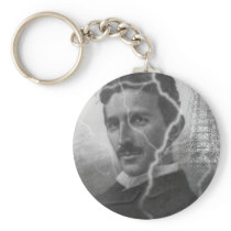 Tesla, The Lightning Man Key Chain