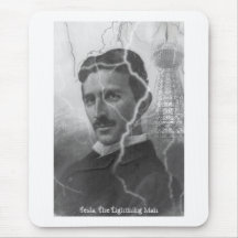 Tesla, The Lightning Man Mouse Pad