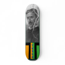 Tesla, The Lightning Man Custom Skateboard