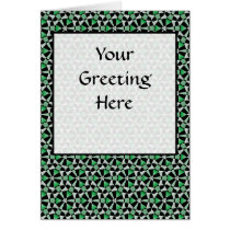 Tessellation 639 Lg Any Colour Greeting Card