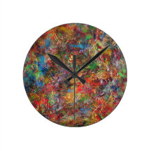 Tesseract Round Wall Clocks