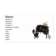Test Tube Beakers Desk Business Card Template