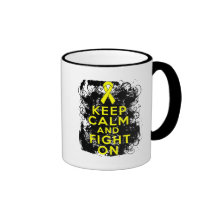 Testicular Cancer Keep Calm and Fight On Mugs
