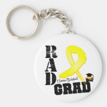 Testicular Cancer Radiation Therapy RAD Grad Key Chain