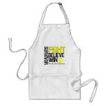 Testicular Cancer Survivor Fight Believe Win Motto Apron