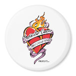 Testicular Cancer Tattoo Heart Magnets