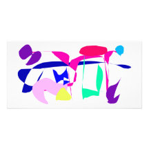Testimony Lines Purple Ponds Flying Quiet Photo Card