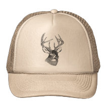 Tête de cerfs communs de WhiteTailed chapeaux