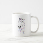 Tête de cheval Arabe colorée Tasse À Café