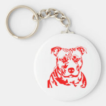 TÊTE DE PITBULL PORTE-CLÉS