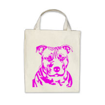 TÊTE DE PITBULL SACS DE TOILE