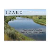 Teton River, Idaho, Fishermen's Paradise PC Postcard