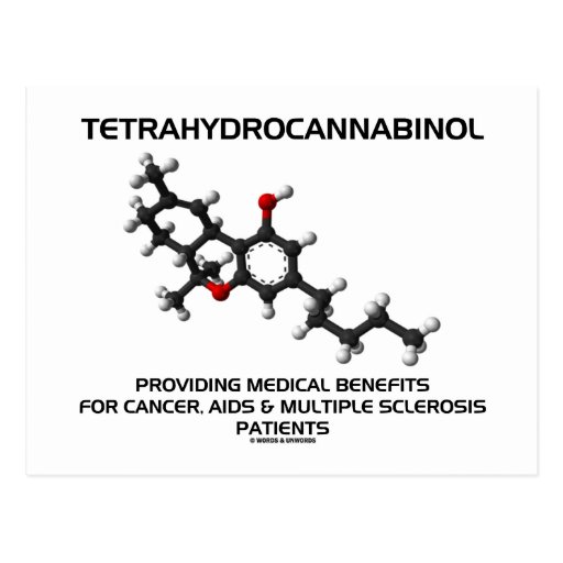 Tetrahydrocannabinol Providing Medical Benefits Postcards