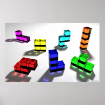 Tetrominoes Poster