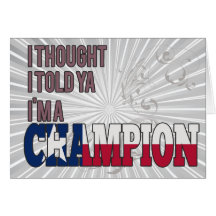 Texan and a Champion Card