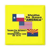 Texans For Arizona "Official" Fridge Magnet