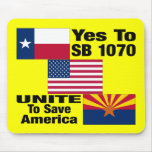 Texans For Arizona - Yes To SB 1070 Mouse Pads mousepads