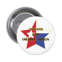 Texans for Obama-Biden Button