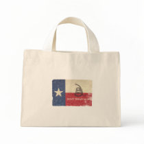 Texas and Gadsden Flag Tote Bag