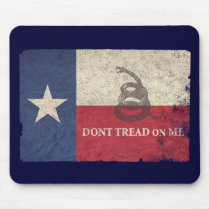 Texas and Gadsden Flag Mousepad