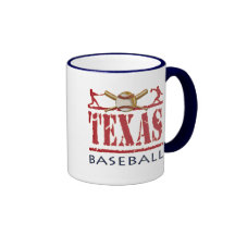 Texas Baseball Coffee Mugs