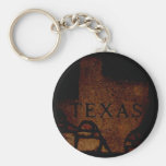 TEXAS BLACK STONE KEYCHAIN