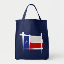 Texas Brush Flag Canvas Bag