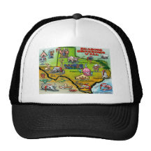 TEXAS Christmas Map Hat