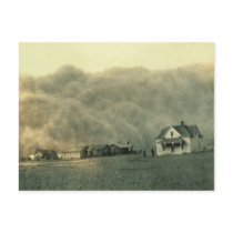 Texas Dust Storm Postcard