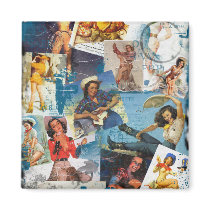 Texas Eclectic " Cowgirl Collection No. 2 Fridge Magnets