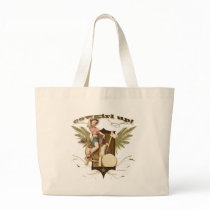 Texas Eclectic : "Cowgirl Up" Sawhorse Pin-Up Tote Bags