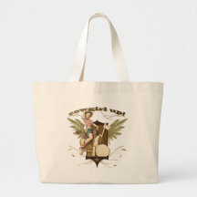 Texas Eclectic : "Cowgirl Up" Sawhorse Pin-Up Tote Bags