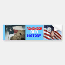 texas flag and alamo, FlagEagleFoldedHands, REM... Bumper Stickers