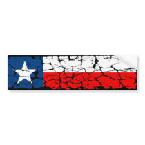 Texas Flag, Distressed bumper stickers