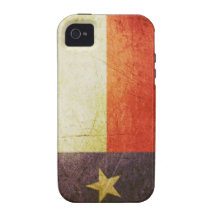 Texas Flag Grunge effect iPhone 4/4S Cases