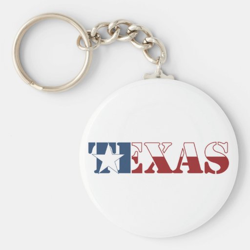 Texas flag keychain