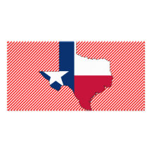 Texas Flag Map Photo Greeting Card