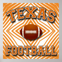 TEXAS FOOTBALL POSTER