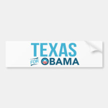 Texas For Barack Obama Biden Bumper Sticker
