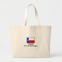 Texas Fort Worth Mission Tote Tote Bags