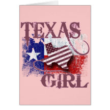 TEXAS GIRL GREETING CARD