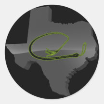 TEXAS GOLDEN WHIP ROUND STICKERS