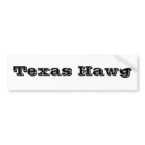 Texas Hawg Bumper Sticker