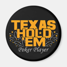 Texas Hold'Em Poker Fridge Magnets